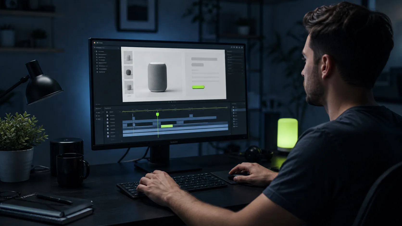 MiniMax H3 local video workflow on a production monitor