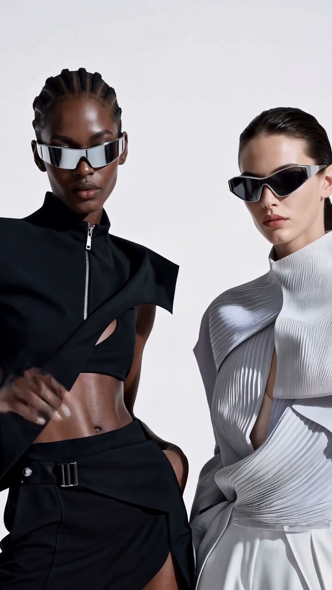 White-studio eyewear fashion MiniMax H3 result frame